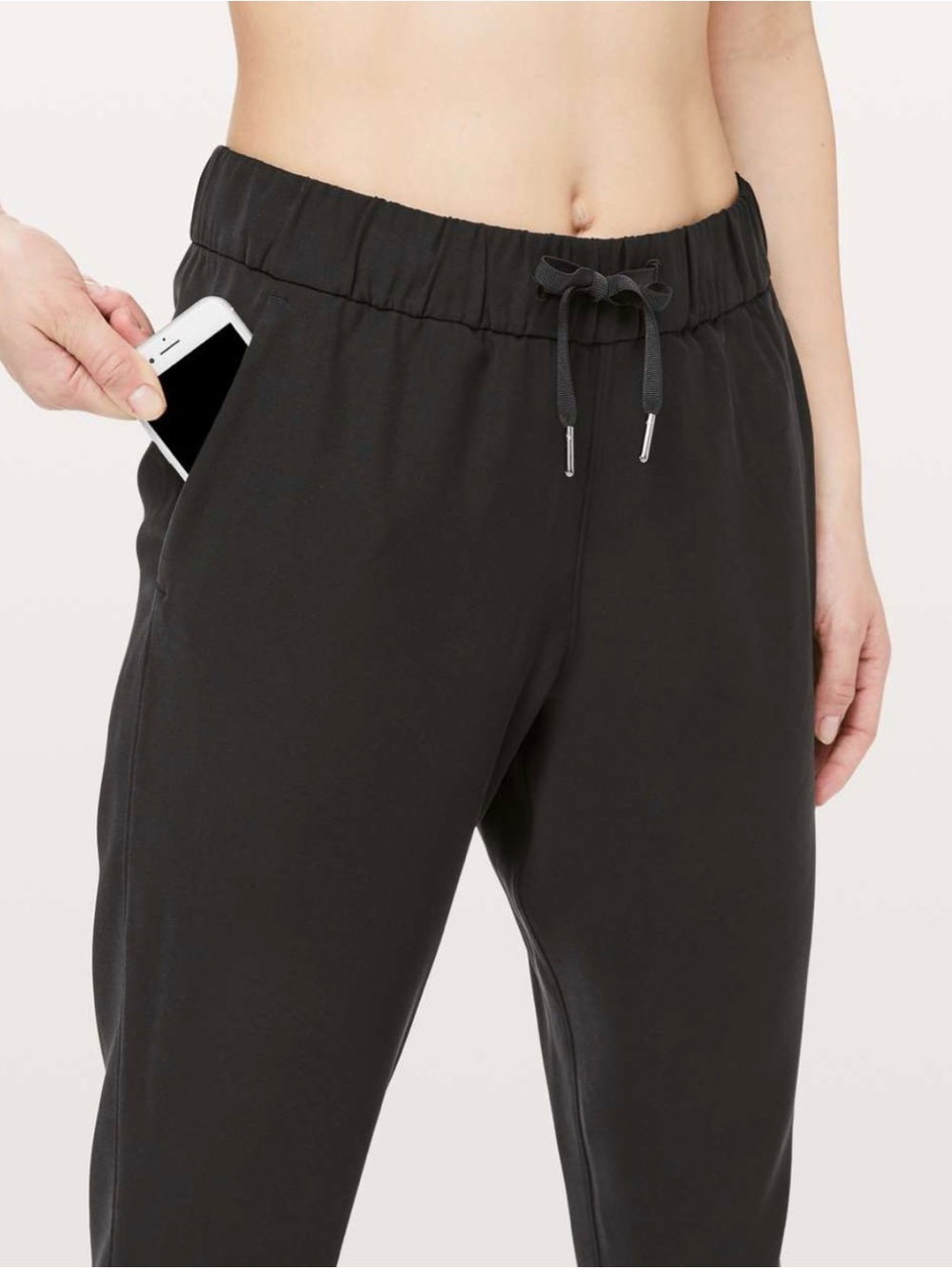 Lululemon NWT On The Fly Full Length *Woven Pants Black Size 10 Athleisure - Picture 2 of 12